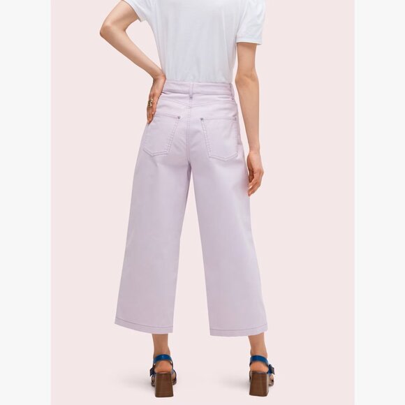 Kate Spade Frozen Lilac Button Front Pant - Picture 3 of 8